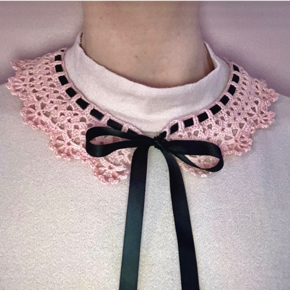 crochet lace collar